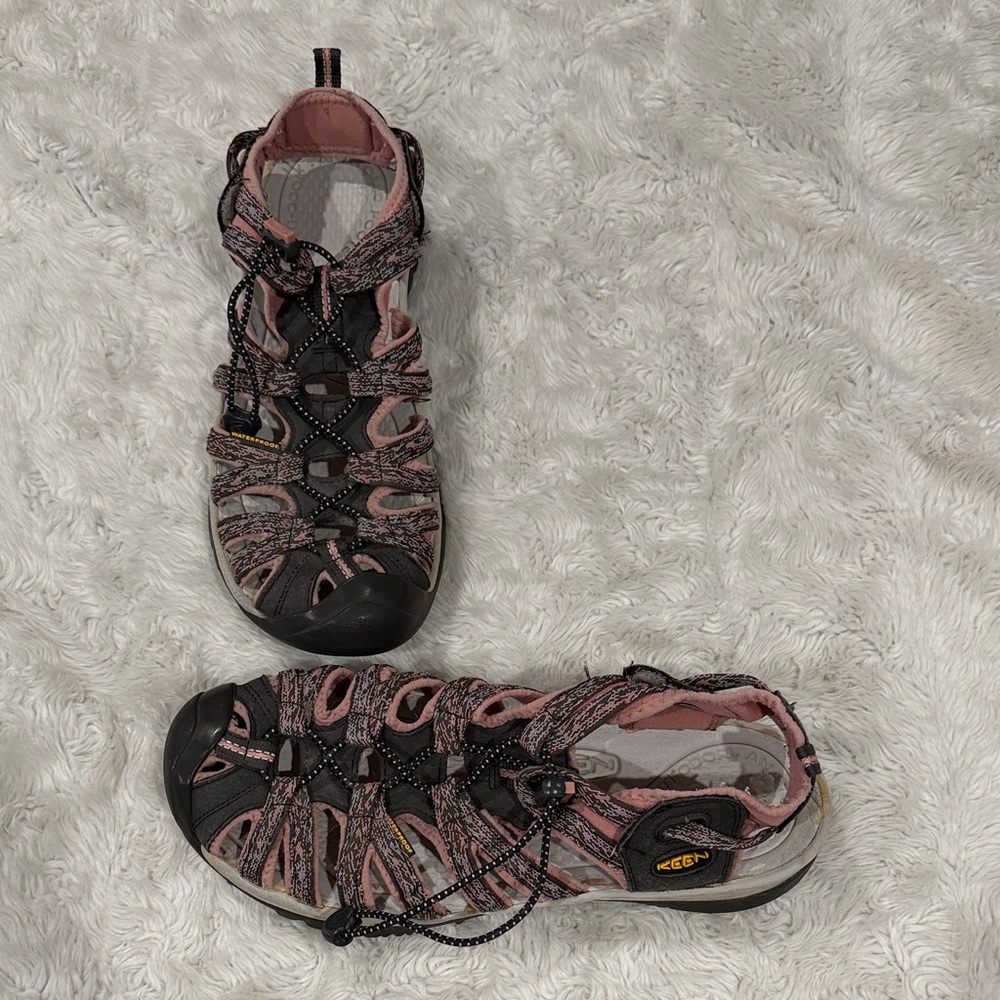 Keen Sandals Womens‎ 11 Whisper Hiking Water Brown Pink Drawstring